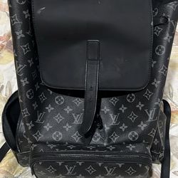 Men’s Louie Vuitton Monogram Black And Grey Back Pack.