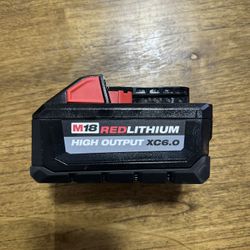 M18 Milwaukee Red Lithium HIGH OUTPUT XC6.0 Battery 