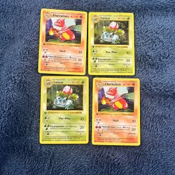 Shadowless Charmeleon & Ivysaur 1st Edition 