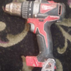 Milwaukee M18 18V Lithium-Ion Brushless Cordless 1/2 in. Compact Hammer Drill Tool Only