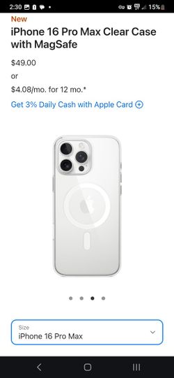 iPhone 16 Pro Max Clear Case (Magnetic)