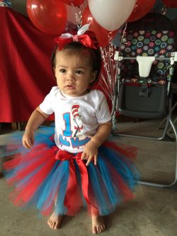 Cat and the hat tutu outfit or costume