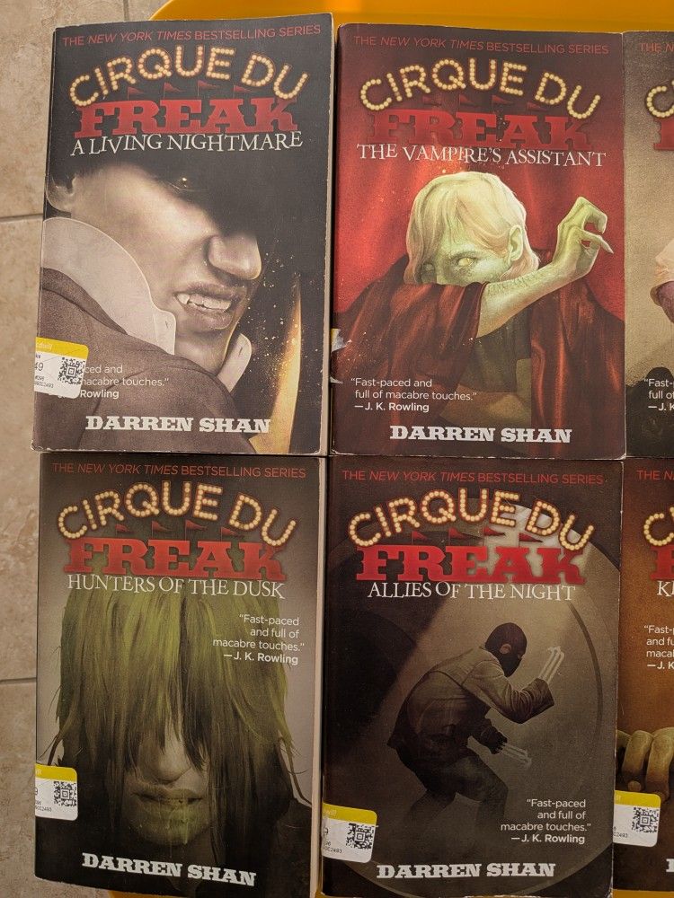 Cirque Du Freak Book Series 1-12 By Darren Shan