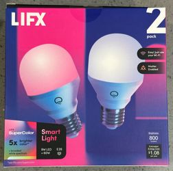 LIFX Smart Light Bulbs - 2 Pack