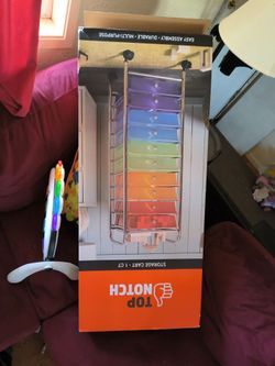 Rainbow storage cart