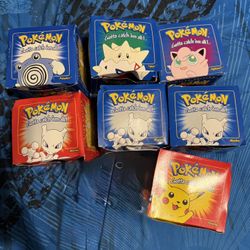 1999 Pokemon 23 Karat Gold Burger King Bundle Of 7