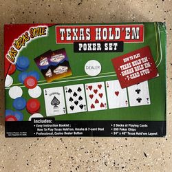 Texas Hold’ Em Poker Set Las Vegas Style