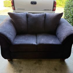 Brown Loveseat Couch 