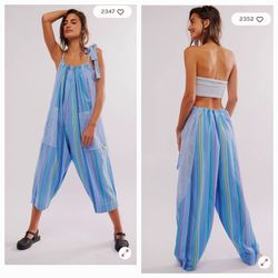 New Free People Convertible Jumpsuit Pants Size Medium 