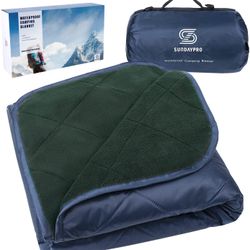 Waterproof Camping Blankets for Cold Weather, Extra Large 80" X 58" Outdoor Blanket Lightweight Picnic Blanket Stadium Blanket Travel, Sporting Events
