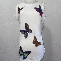 NWT size medium butterfly top