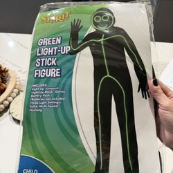 Green Light Up Stick Figure Costume