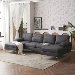 Double Chaises Sectional Sofa Couch