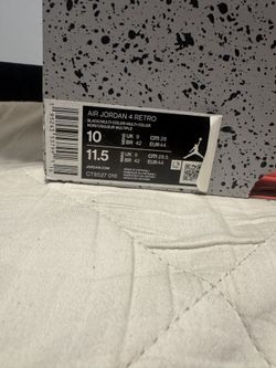 Jordan 4 Red Thunder Size 10