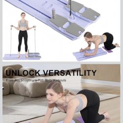  Foldable 8-in-1 Pilates Machine for Full Body Workouts, Ab Core Trainer with Resistance Bands, 