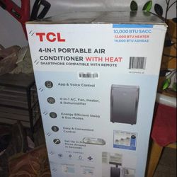 TCL PORTABLE Wifi Smart Air Conditioner 4 In 1 Dehumidifier And Heater New