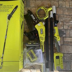 RYOBI 40V 10 in. Cordless Battery Pole Saw with 2.0 Ah Battery and Charger