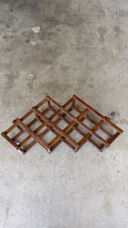 Wooden wine rack