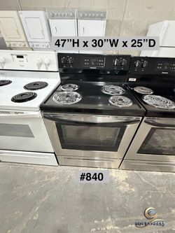 Frigidaire stove Electric Range Stainless Steel (#840) SEE PRICE DESCRIPTION