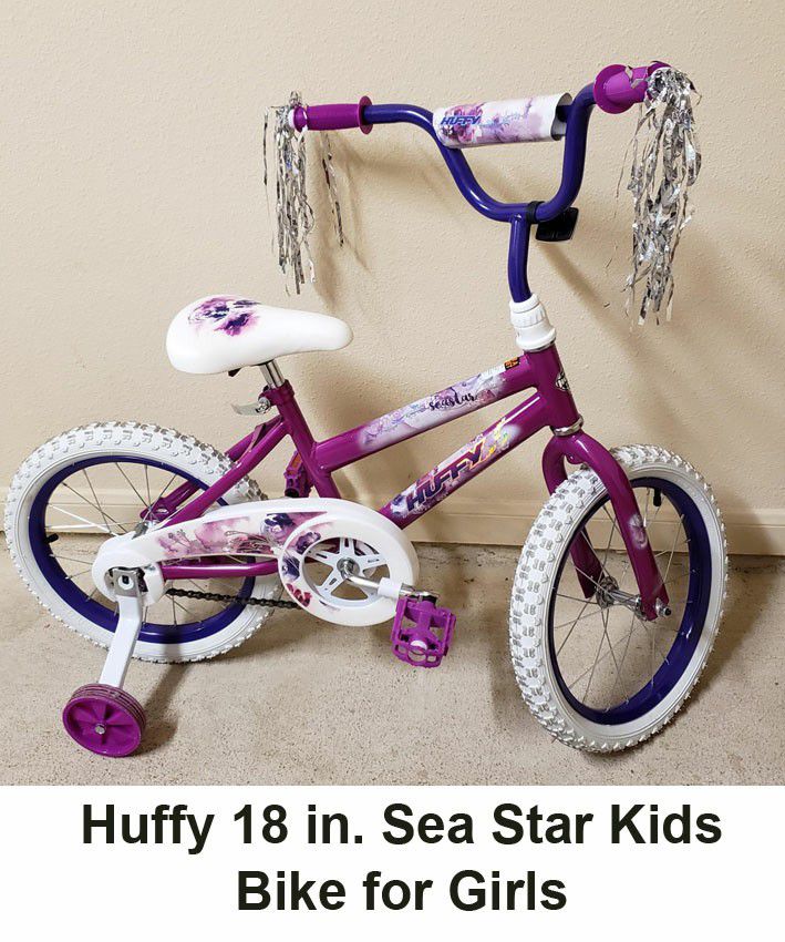 Huffy 18" Sea Star Girls Kids Bike 