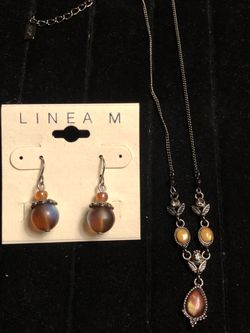 1928 necklace 18” With Linea M New earrings