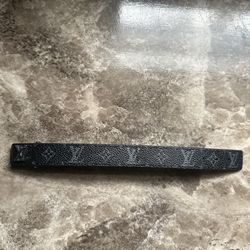 Louis Vuitton Slim Leather Bracelet — Black (Brand New)
