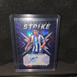 James Rodríguez Obsidian Lightning Strike Auto Card FC Porto