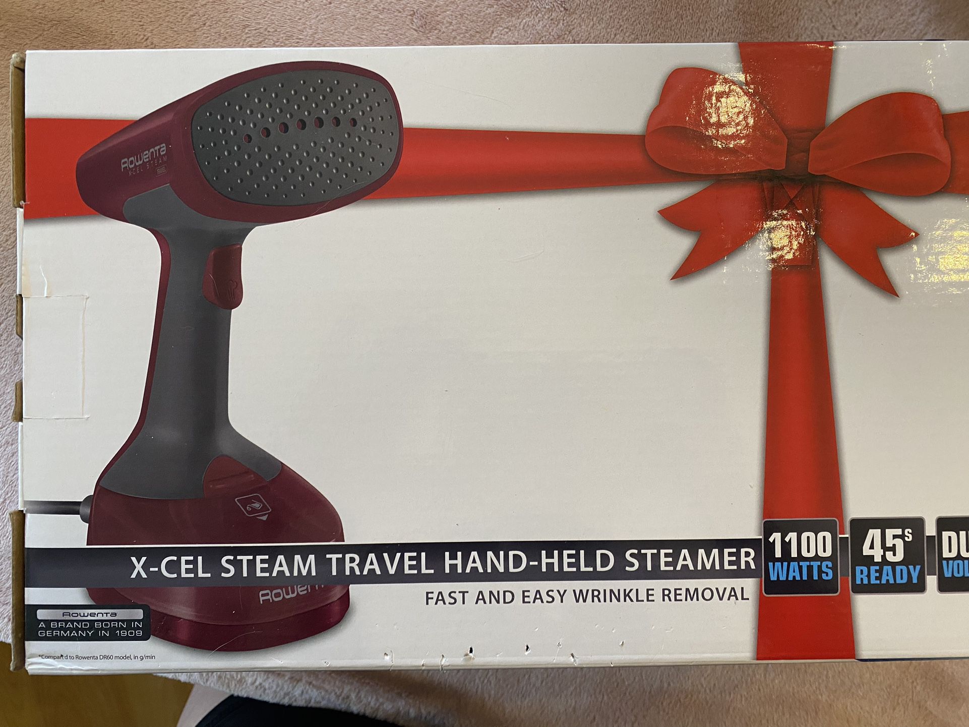 Brand new in box Xcel Travel Steamer For clothes 