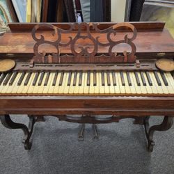 Antique Reed Organ with Patented Features — 1861 & 1882