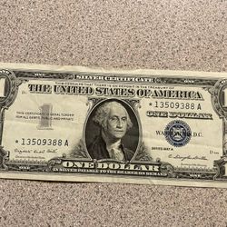 Billete Sello Azul Con Estrella ⭐️