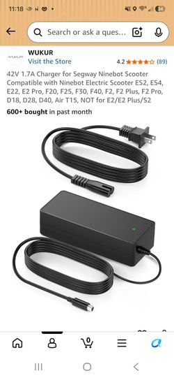 Ninebot segway acooter charger