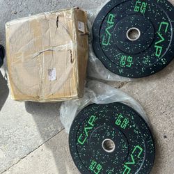 CAP Barbell Rubber Olympic Bumper Plate 25 Ibs