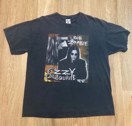 VINTAGE OZZY OSBOURNE ROB ZOMBIE BAND SHIRT