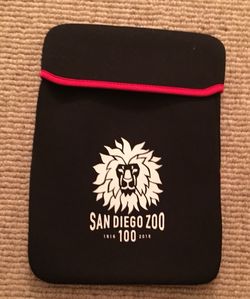 Black and red San Diego Zoo Centennial iPad Case