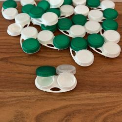Contact lens cases perfect for paint cups