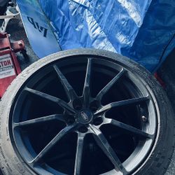 2 OEM Shelby Mustang GT350 Rear Wheels 19”x11 (+62mm)