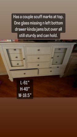 White Dresser Willing to Negotiate