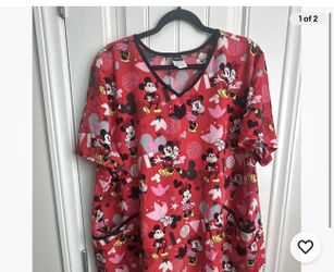 Minnie Mouse scrub top 3XL