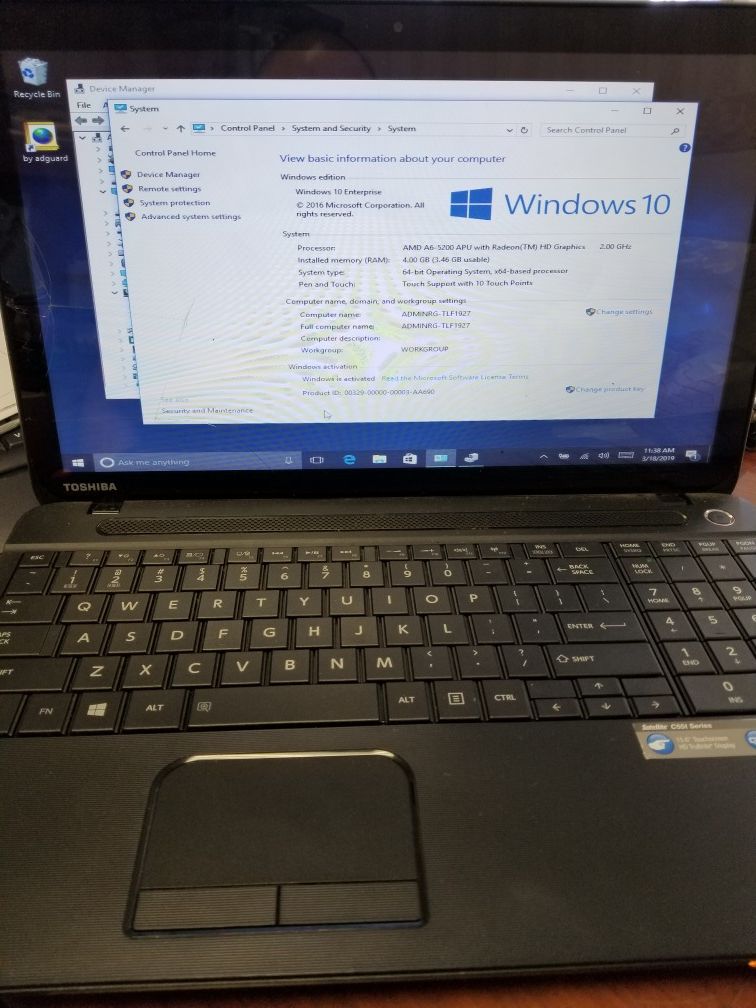 Toshiba laptop