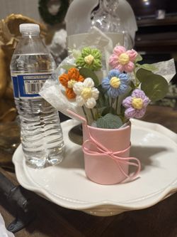 Cute Little Handmade Flower Arrangement .