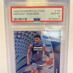 2020 Panini Revolution Ant Edwards RC PSA 10