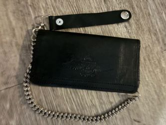 Harley Davidson Black Leather Wallet