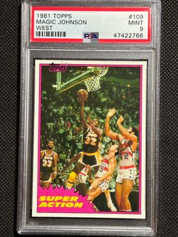 1981 Topps Magic Johnson Psa 9 Mint Los Angeles Lakers Hof🔥🔥🔥