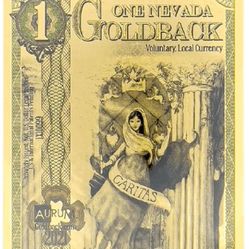 2021, 1 Nevada Goldback *rare* .999 1/1000 oz Gold