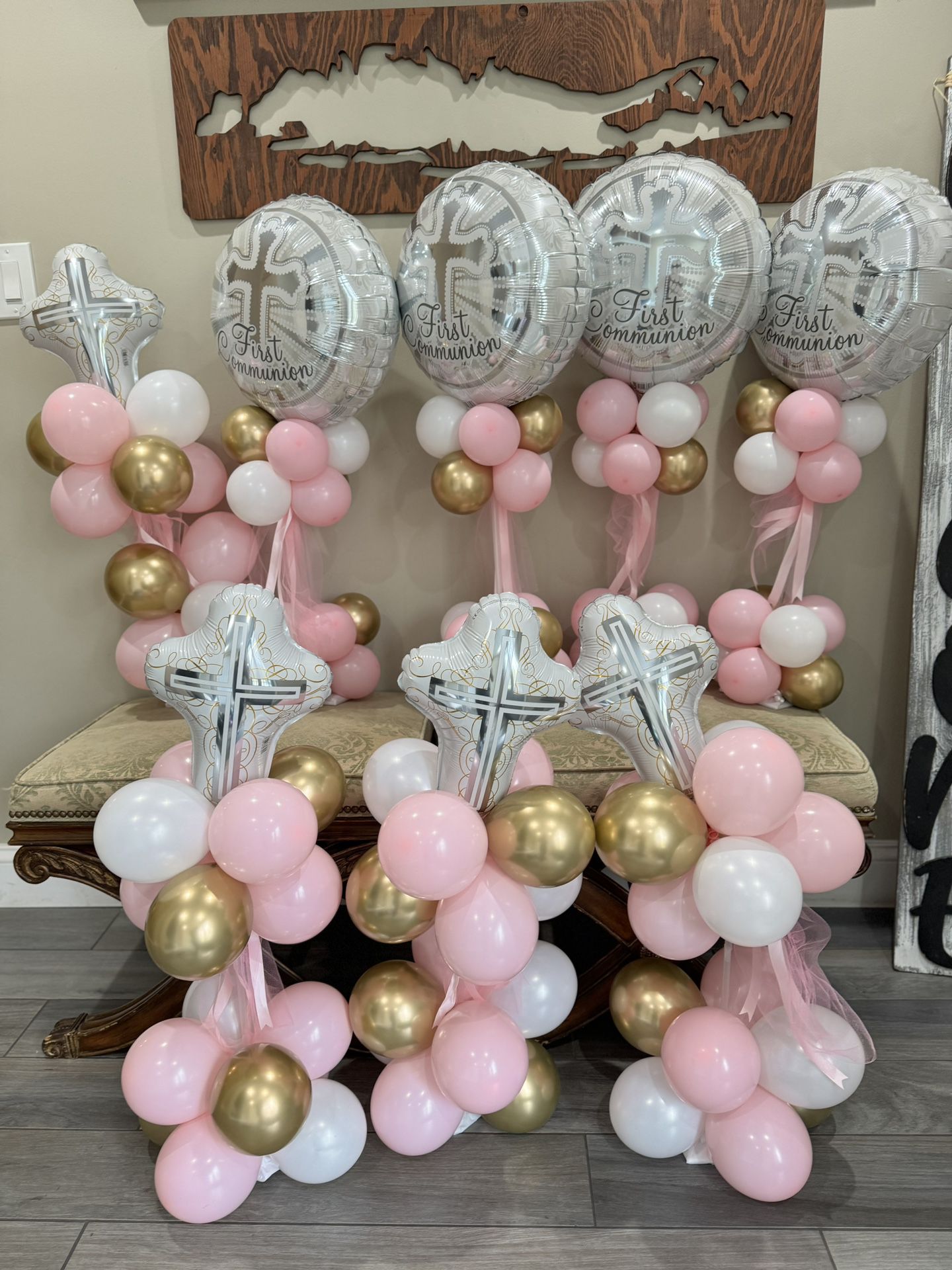 First Communion Centerpieces 8 Total