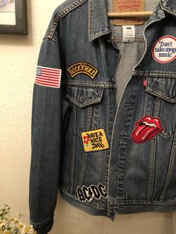 Jean Jacket Rock Band Patches 