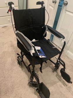 Monicare Folding Transport Wheelchair