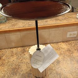 Travertine Accent Table-NEW 