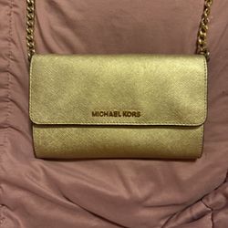 Michael Kors Gold Wallet Purse