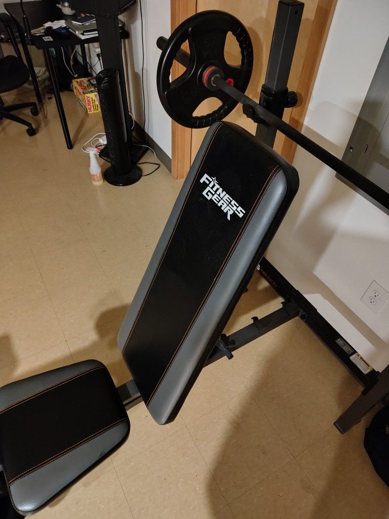 Weight Bench And weights